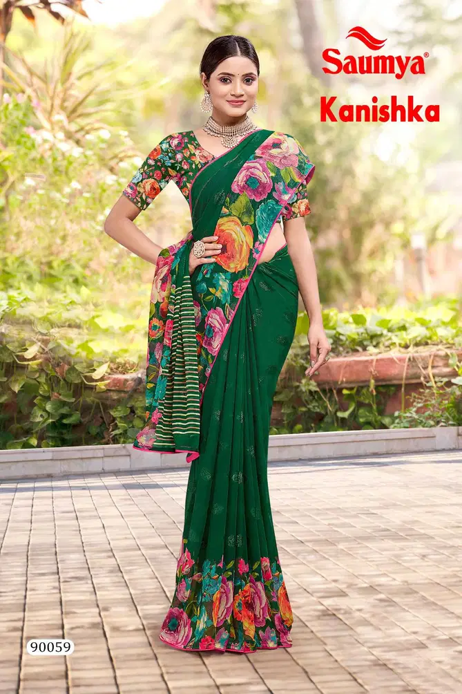 Kanishka By Saumya Luster Butta Designer Printed sarees Wholesale Shop In Surat